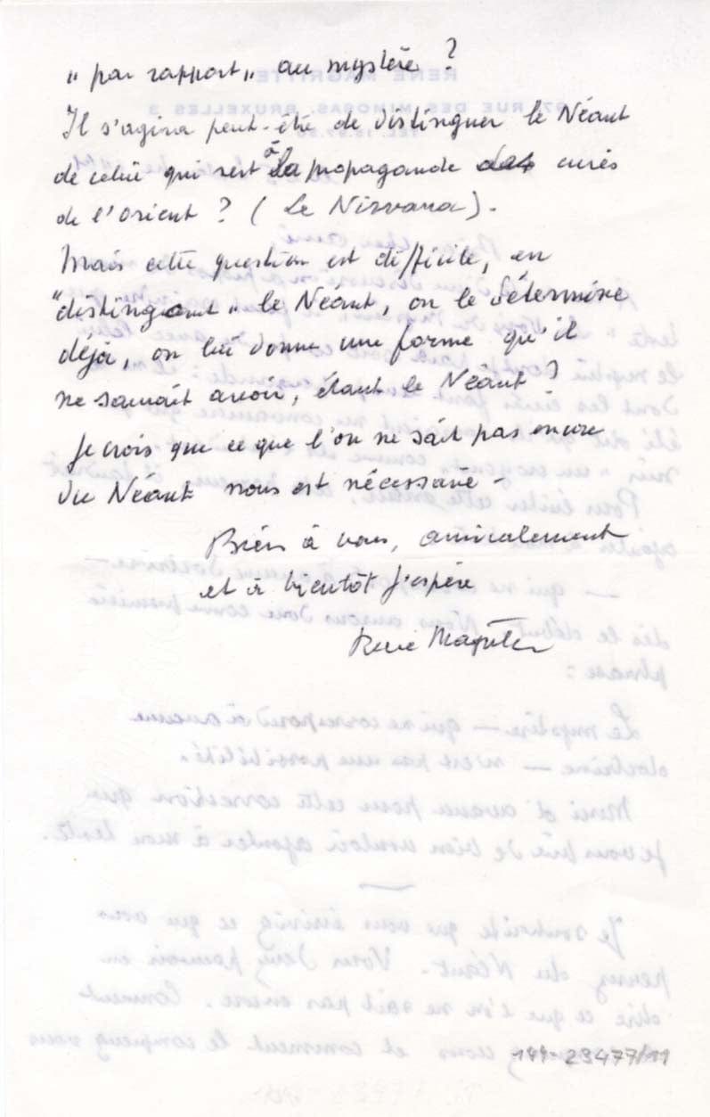 René François Ghislain Magritte Autograph Autogramm | ID 7992703582357