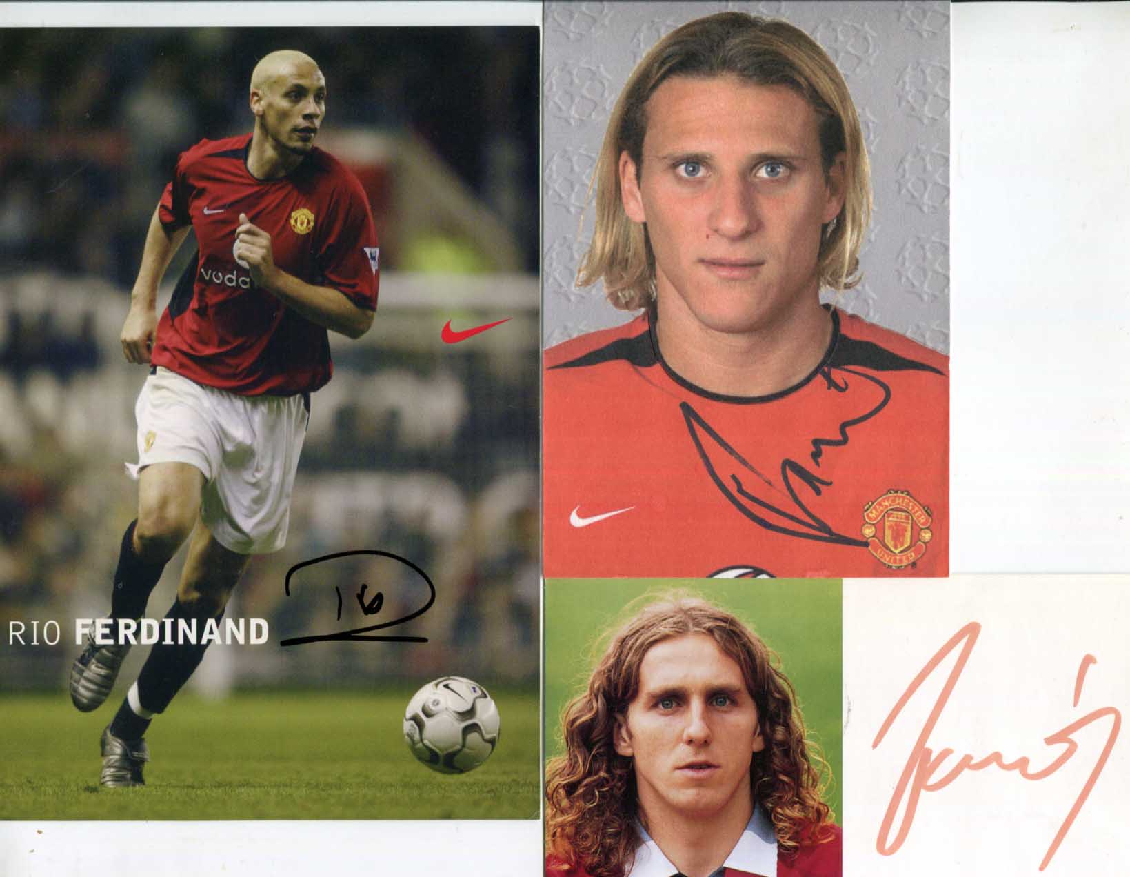 Rio & Diego & Karel Ferdinand & Forlán & Poborsky Autograph