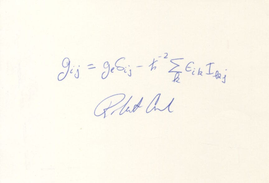 Robert F. Curl Jr. Autographs