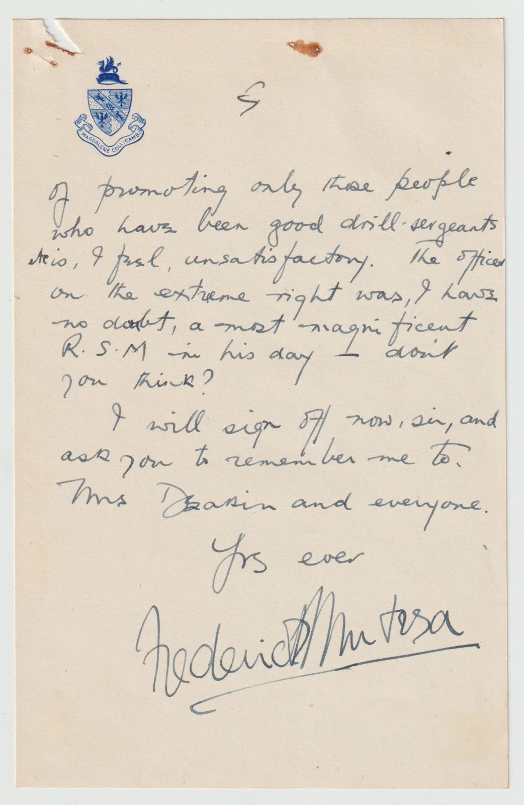 Mutesa II of Buganda Autograph Autogramm | ID 15717064180093