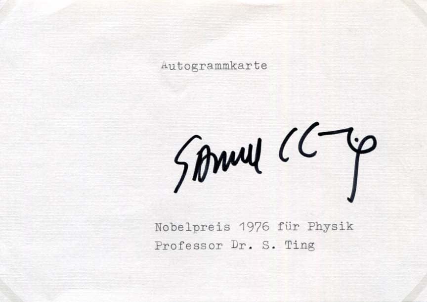 Samuel Chao Chung Ting Autograph Autogramm | ID 7959801528469