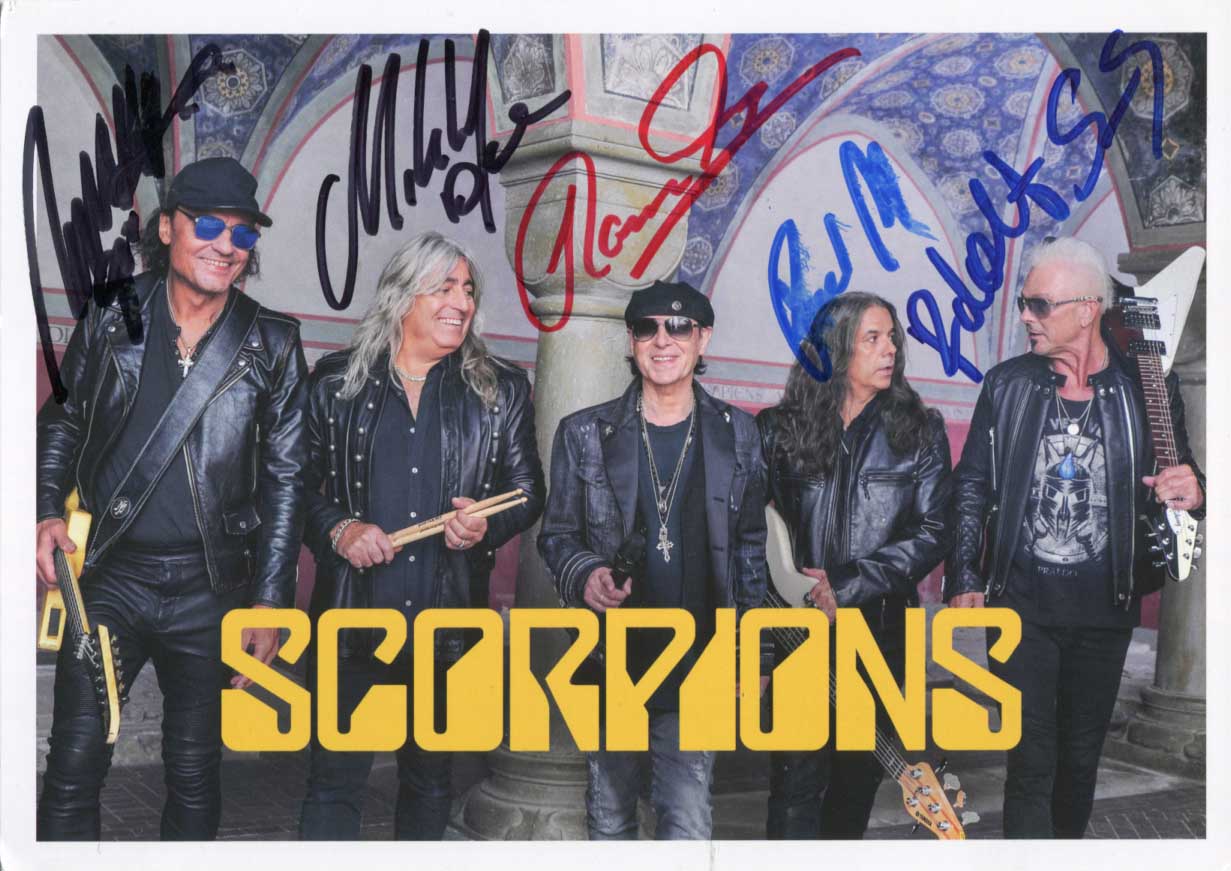 Scorpions Autograph Autogramm | ID 14972476752253