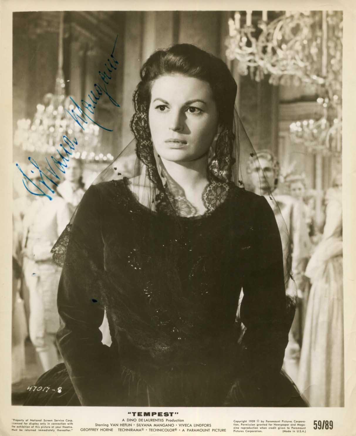 Silvana Mangano Autograph Autogramm | ID 15308412584317
