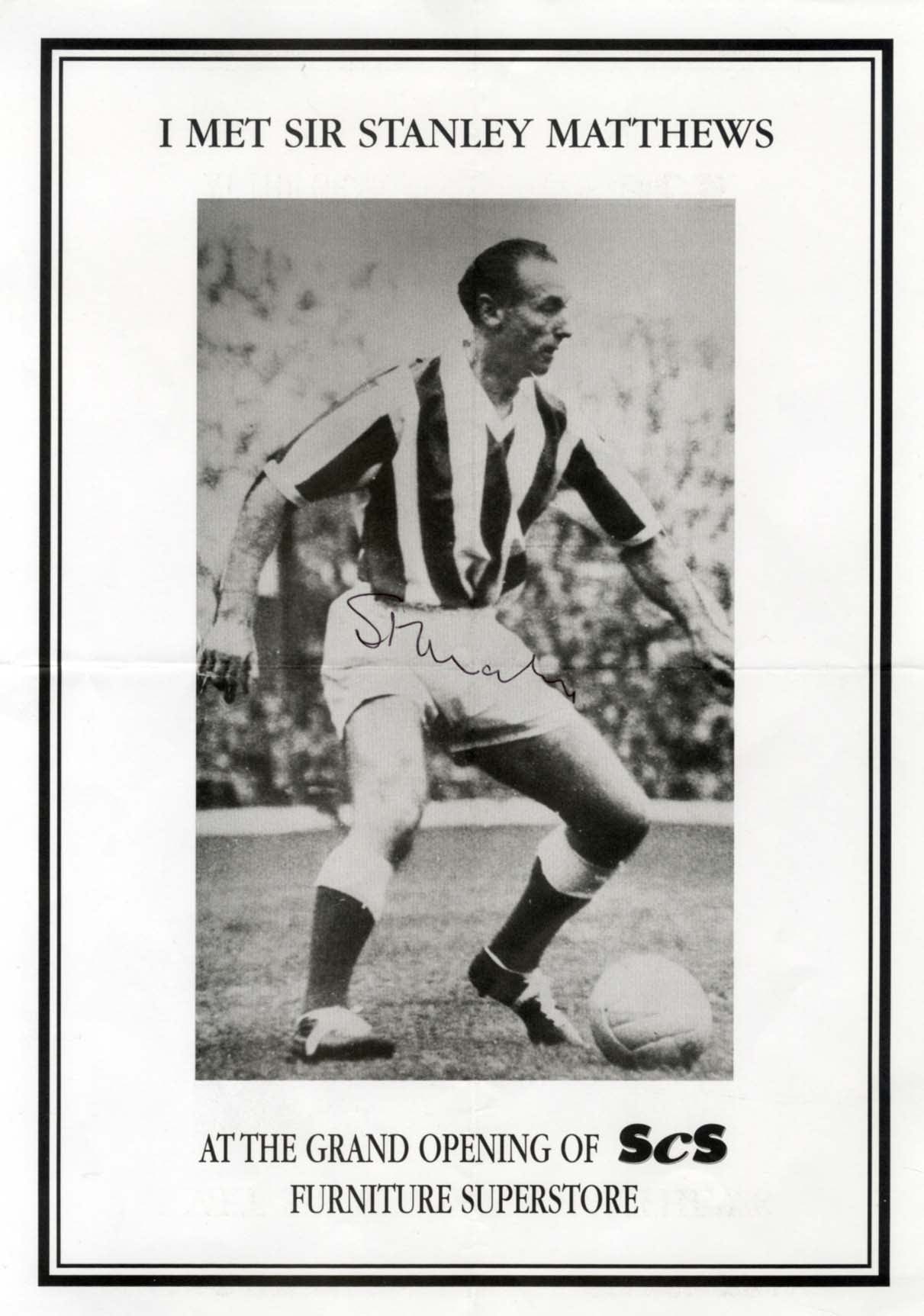 Sir Stanley Matthews Autographs