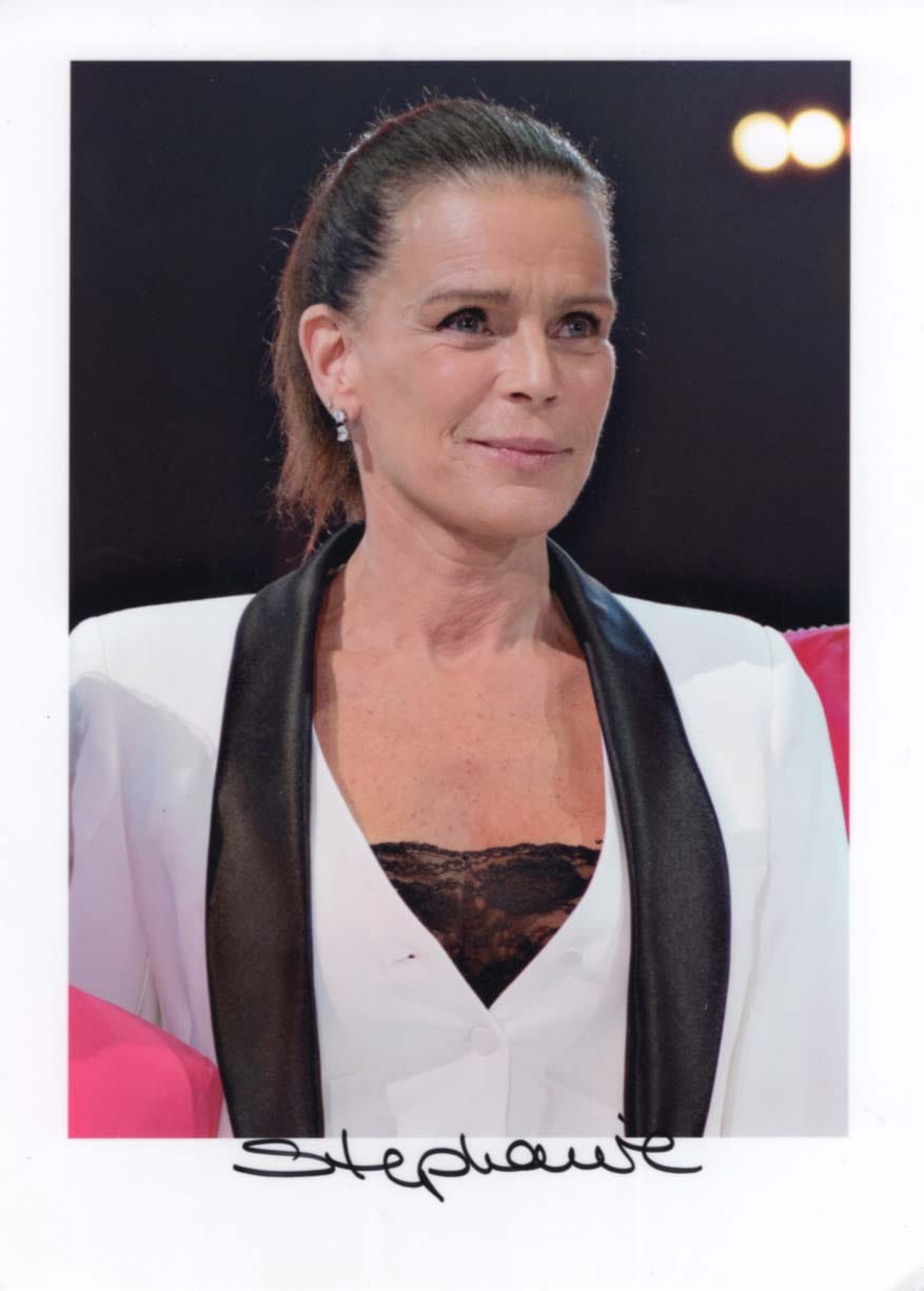 Stephanie de Monaco Autograph signed photographs