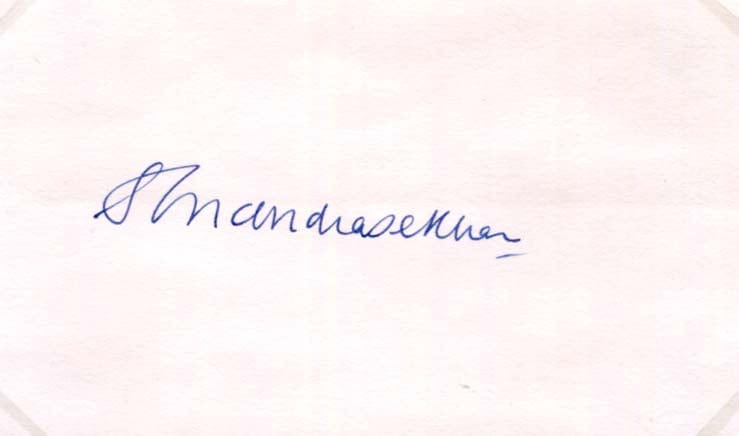 Subrahmanyan Chandrasekhar Autograph Autogramm | ID 8279149183125