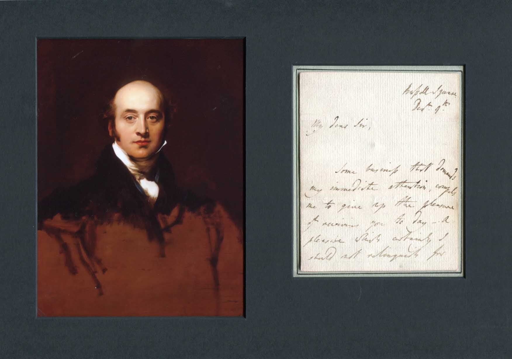 Thomas Lawrence Autograph