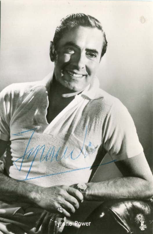 Tyrone Power Autograph Autogramm | ID 8295787266197