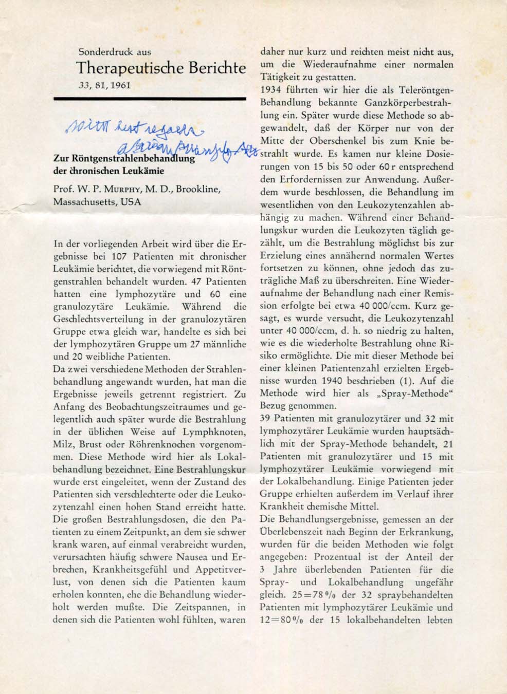 William Parry Murphy Autograph Autogramm | ID 8154290421909