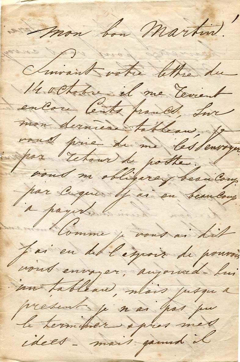 Jongkind, Johan Barthold autograph