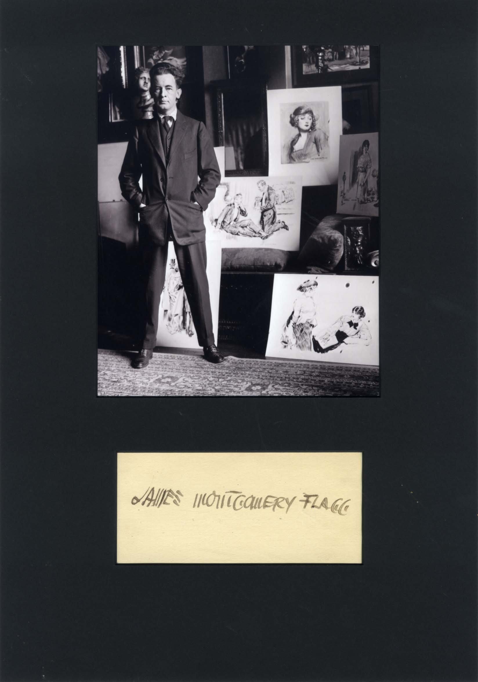 Montgomery Flagg, James autograph