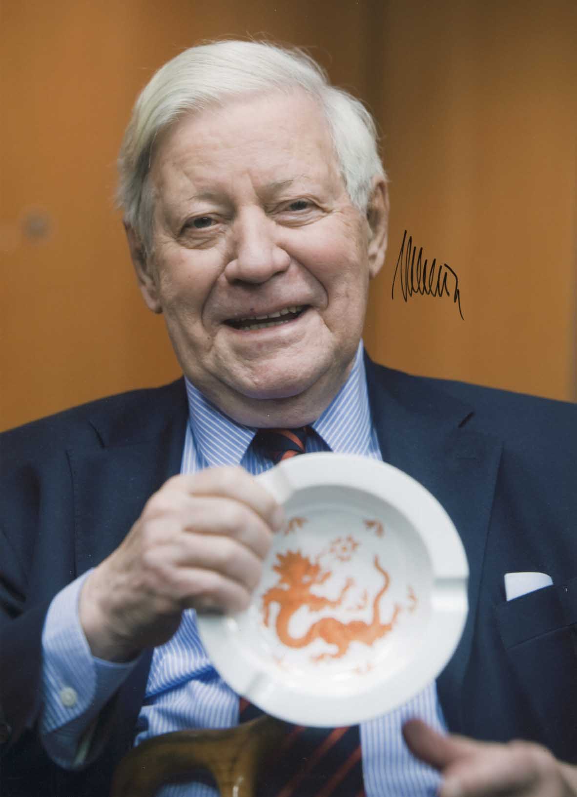 Helmut Schmidt Autograph