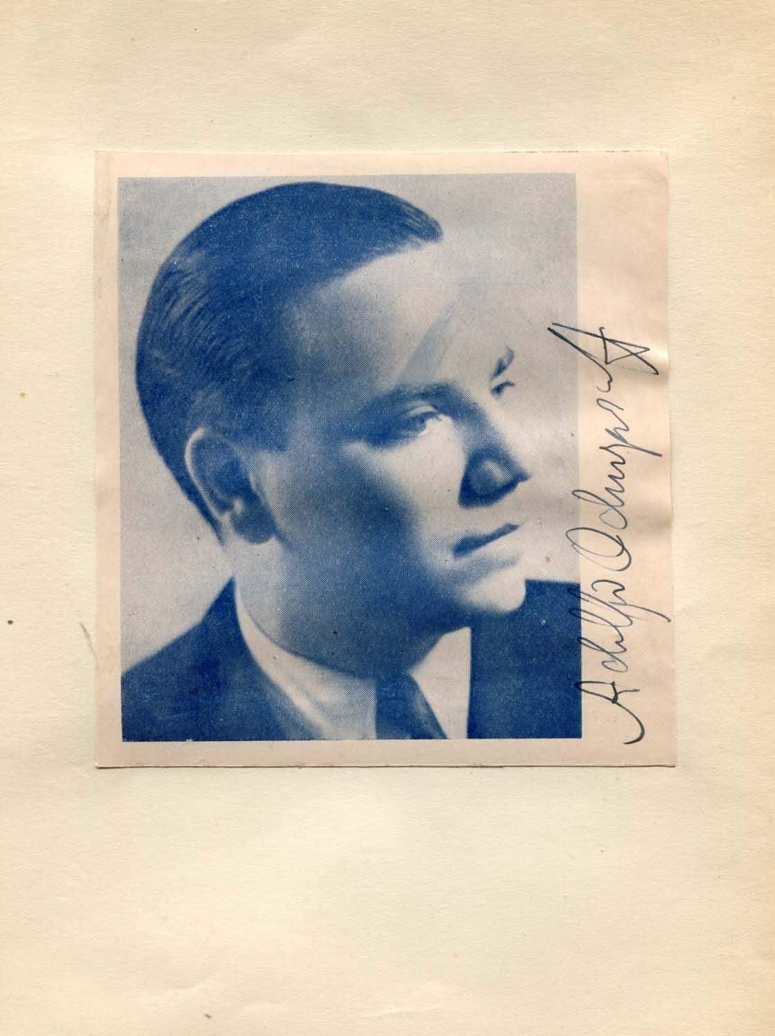 Odnopossof, Adolfo autograph
