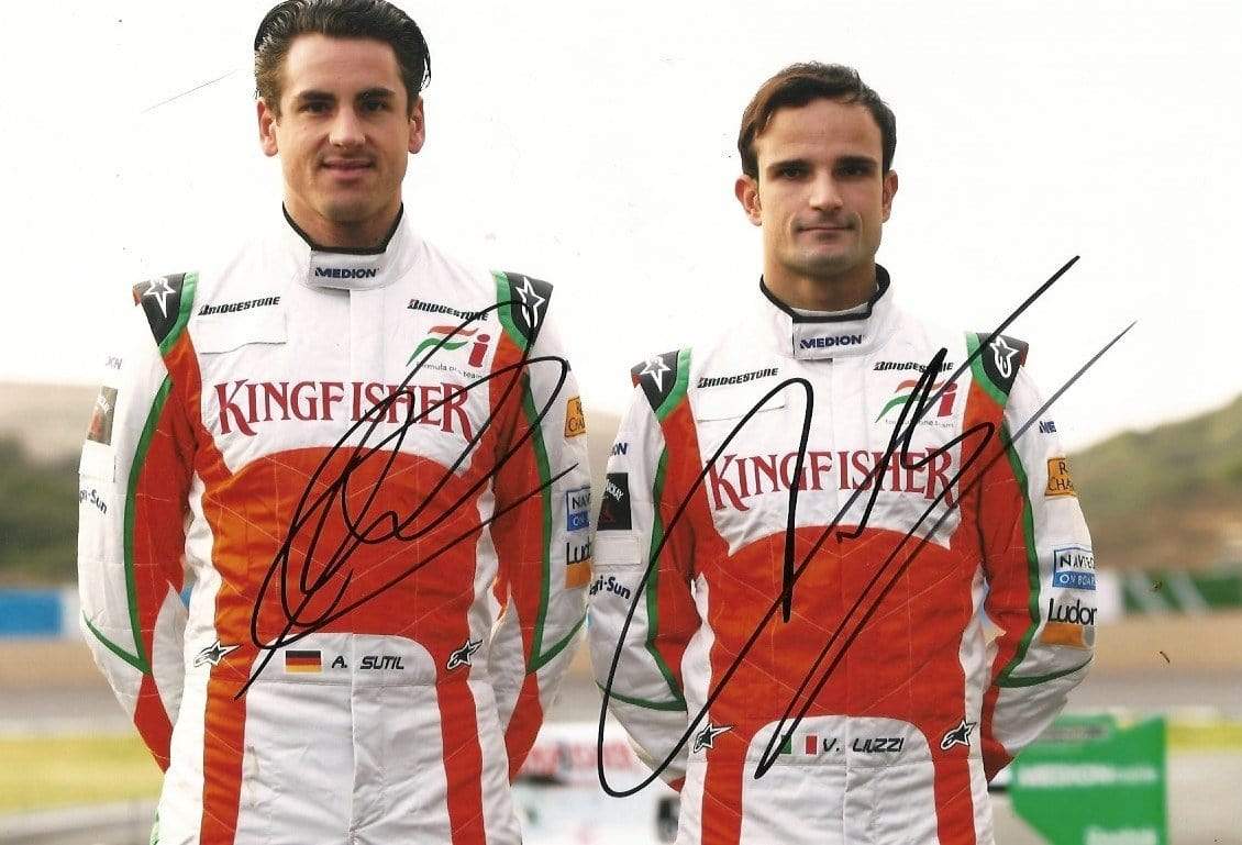 Sutil, Adrian & Liuzzi, Vitantonio autograph