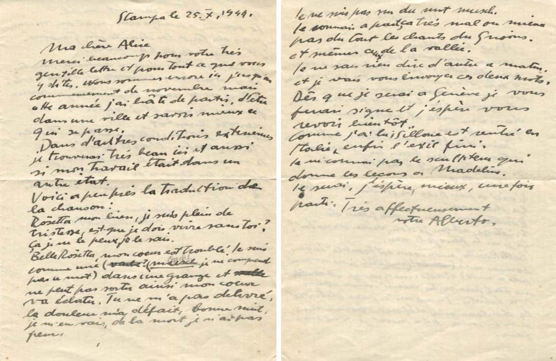 Alberto Giacometti Autograph Autogramm | ID 7266549268629