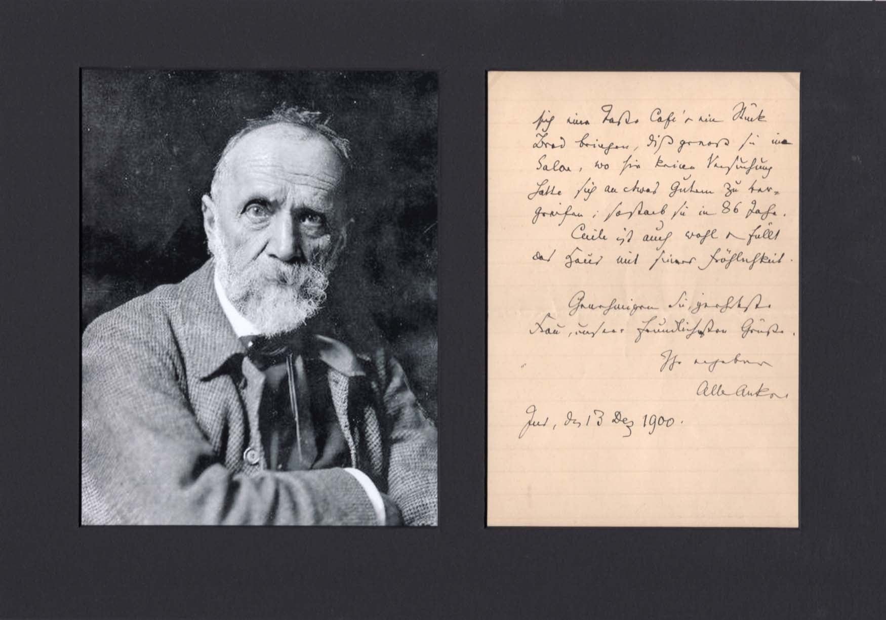 Albrecht Samuel Anker Autograph Autogramm | ID 7849877438613