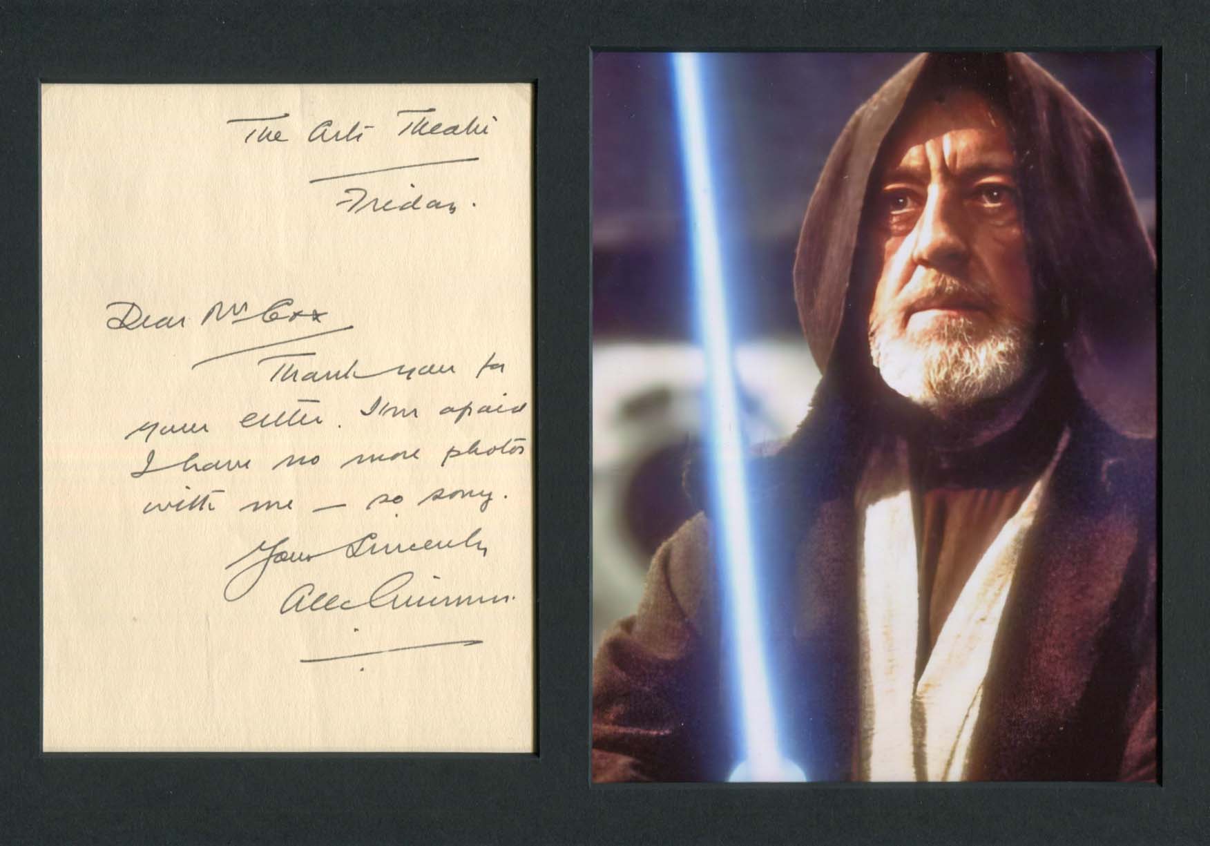 Alec Guinness Autograph