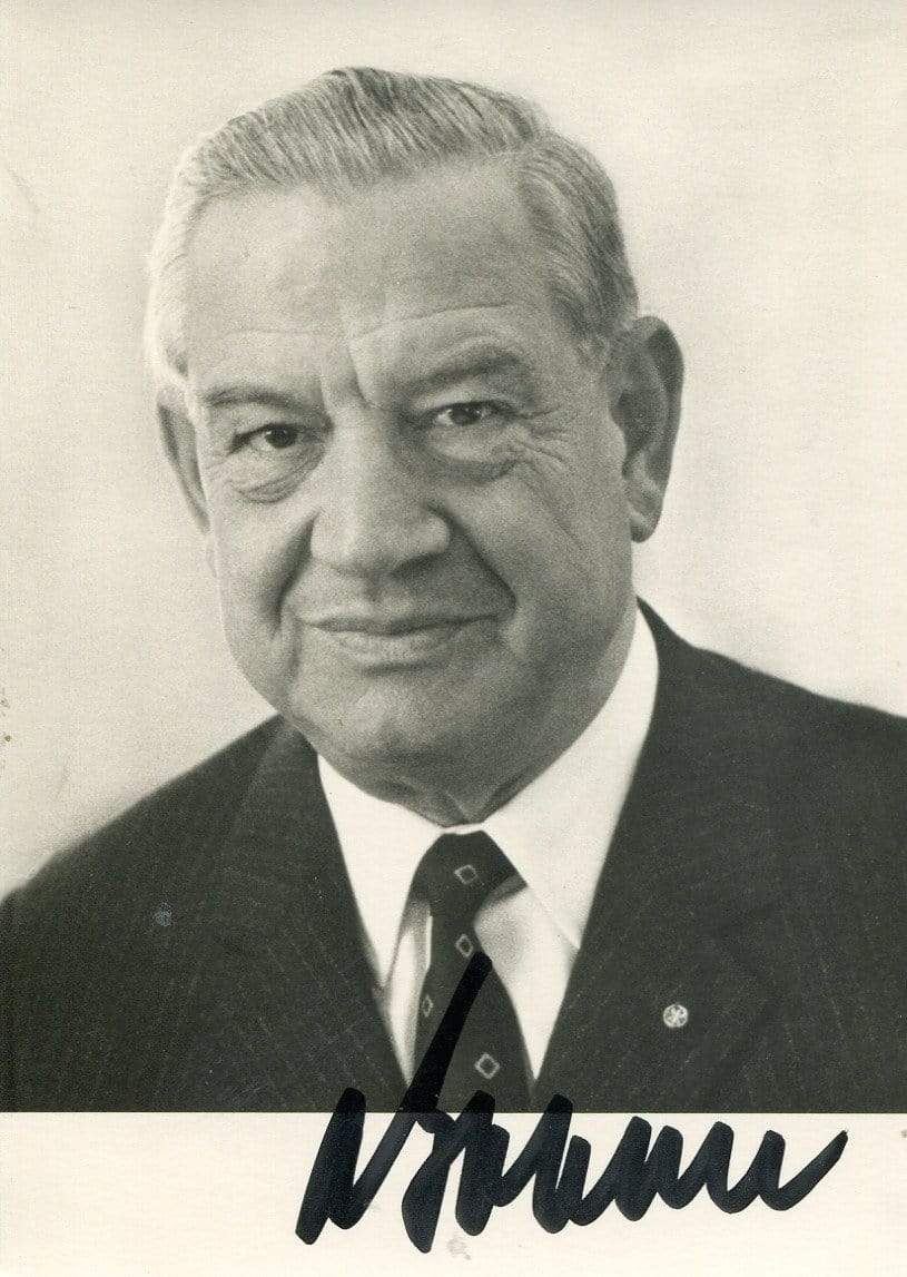 Goppel, Alfons autograph