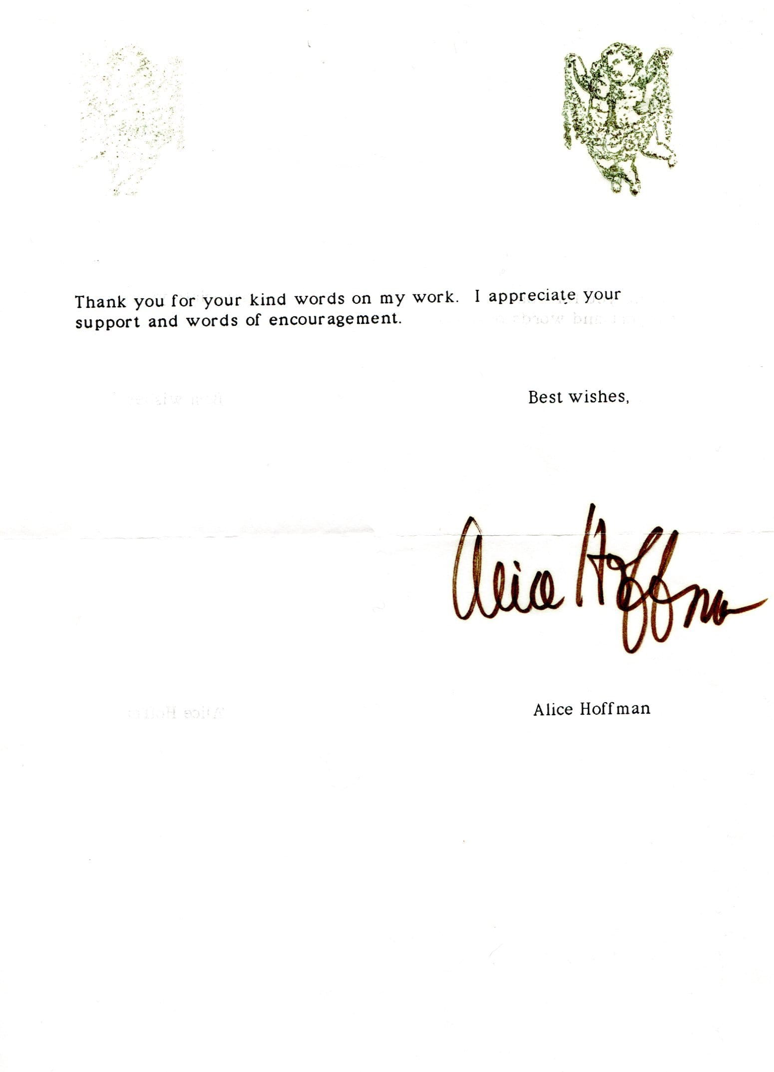 Hoffman, Alice autograph