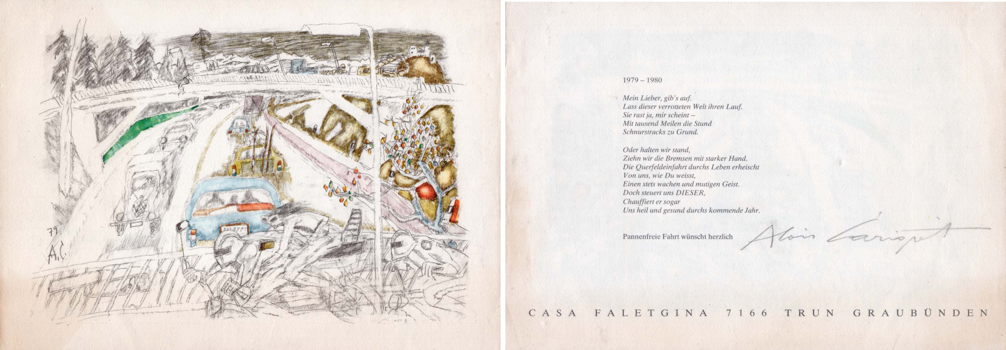 Alois Carigiet Autogramm