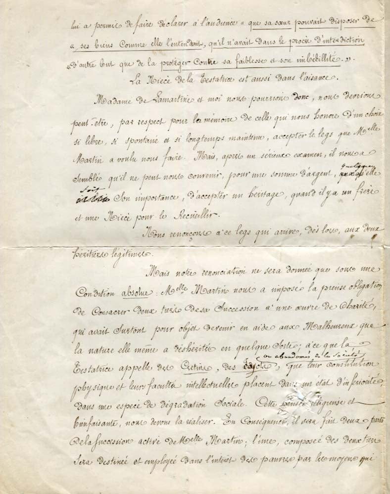 Alphonse de Lamartine Autograph