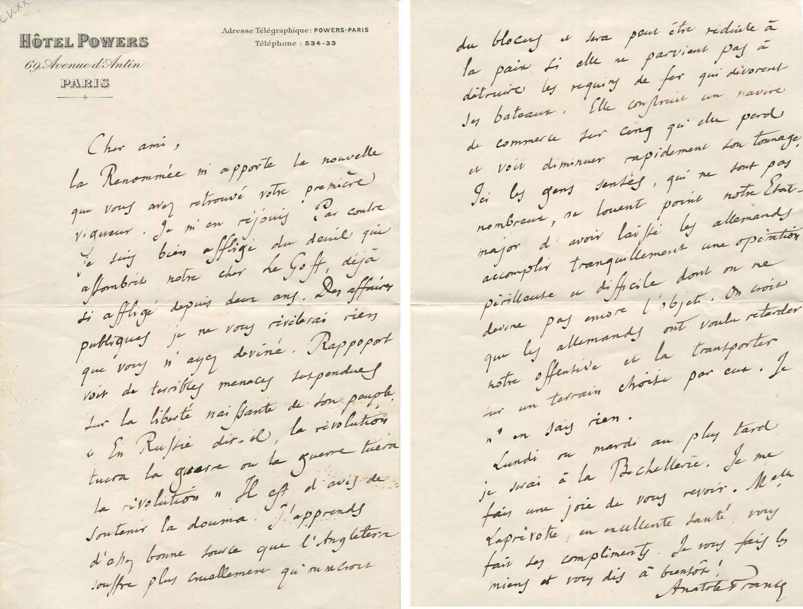 Anatole France Autograph Autogramm | ID 6949660393621