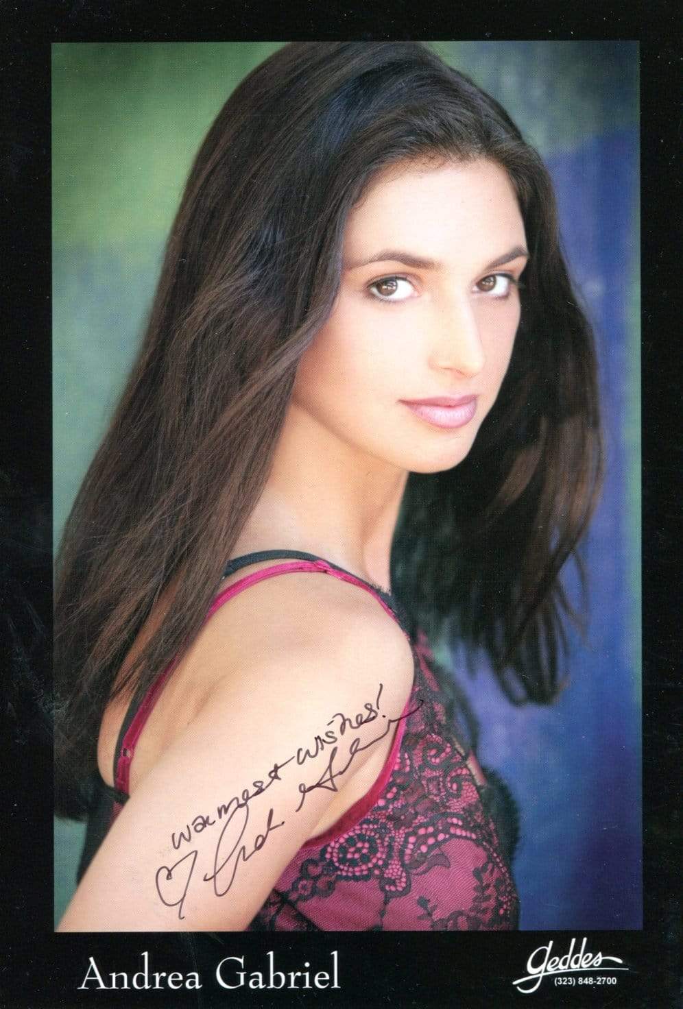 Andrea Gabriel on sale Signed 8X10 Photo Psa/Dna Autographed