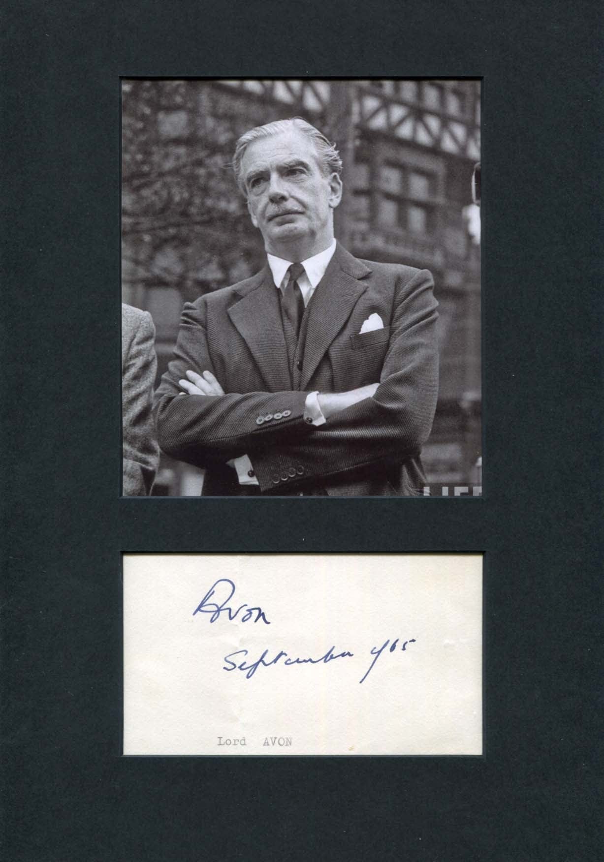 Anthony Eden Autograph Autogramm | ID 7600294297749