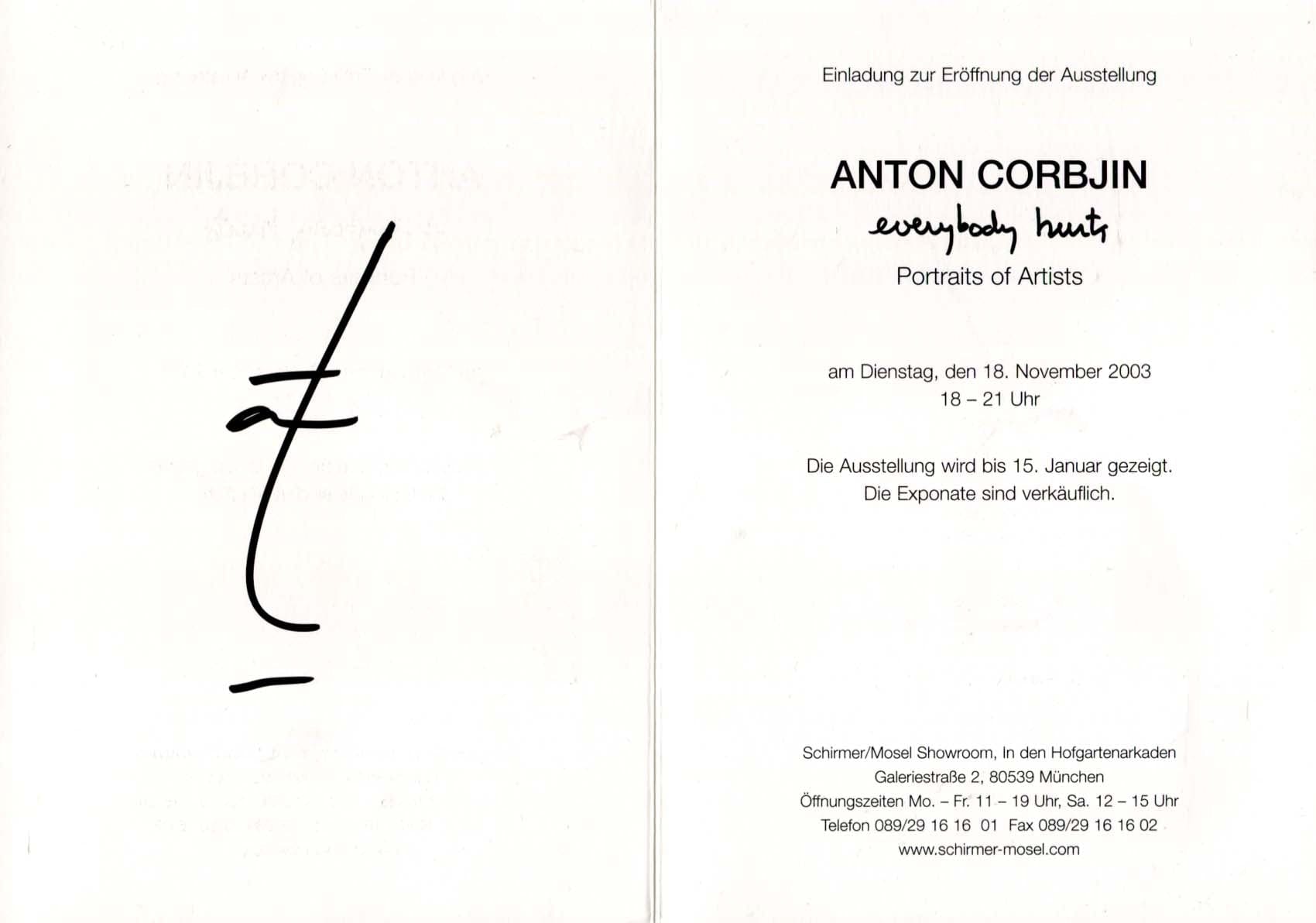 Anton Corbijn Autograph Autogramm | ID 7799147364501