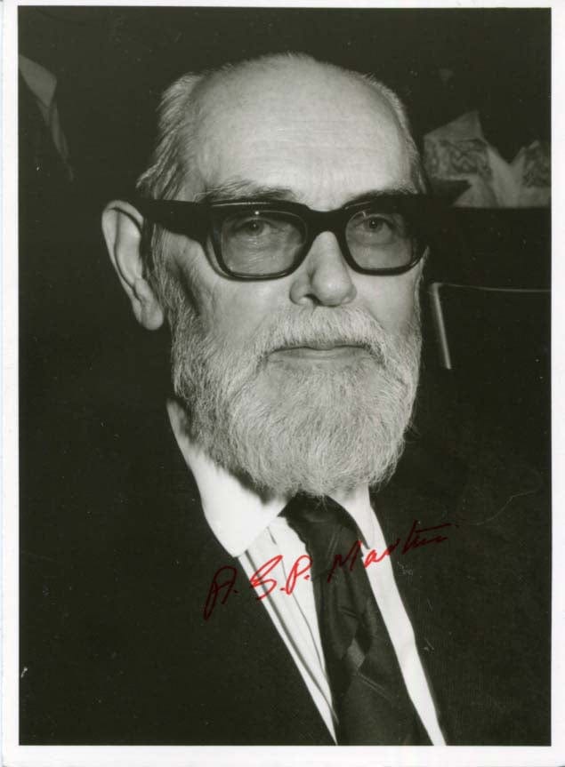 Archer J. P. Martin Autograph