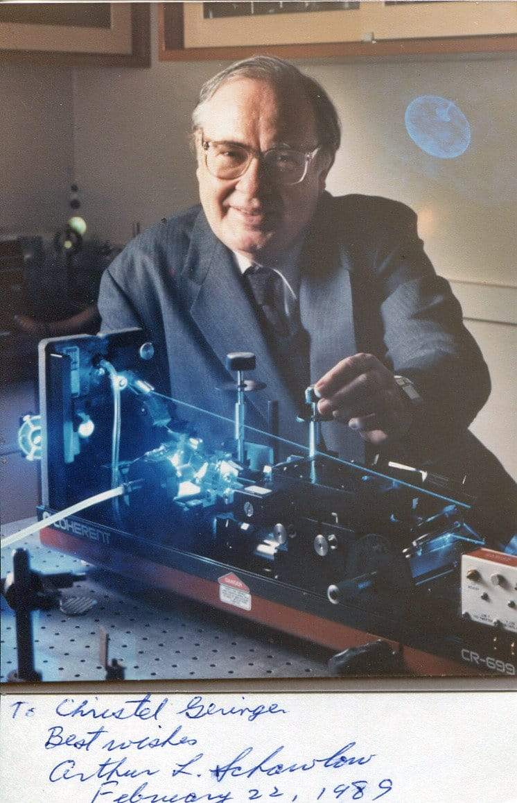 Schawlow, Arthur Leonard autograph