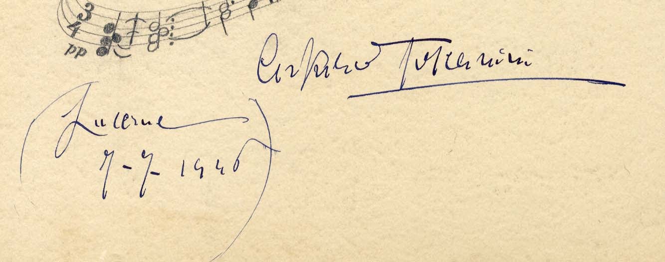 Arturo Toscanini Autograph Autogramm | ID 7571241042069