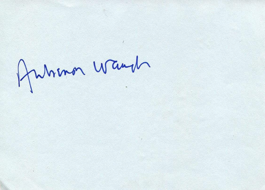 Waugh, Auberon autograph