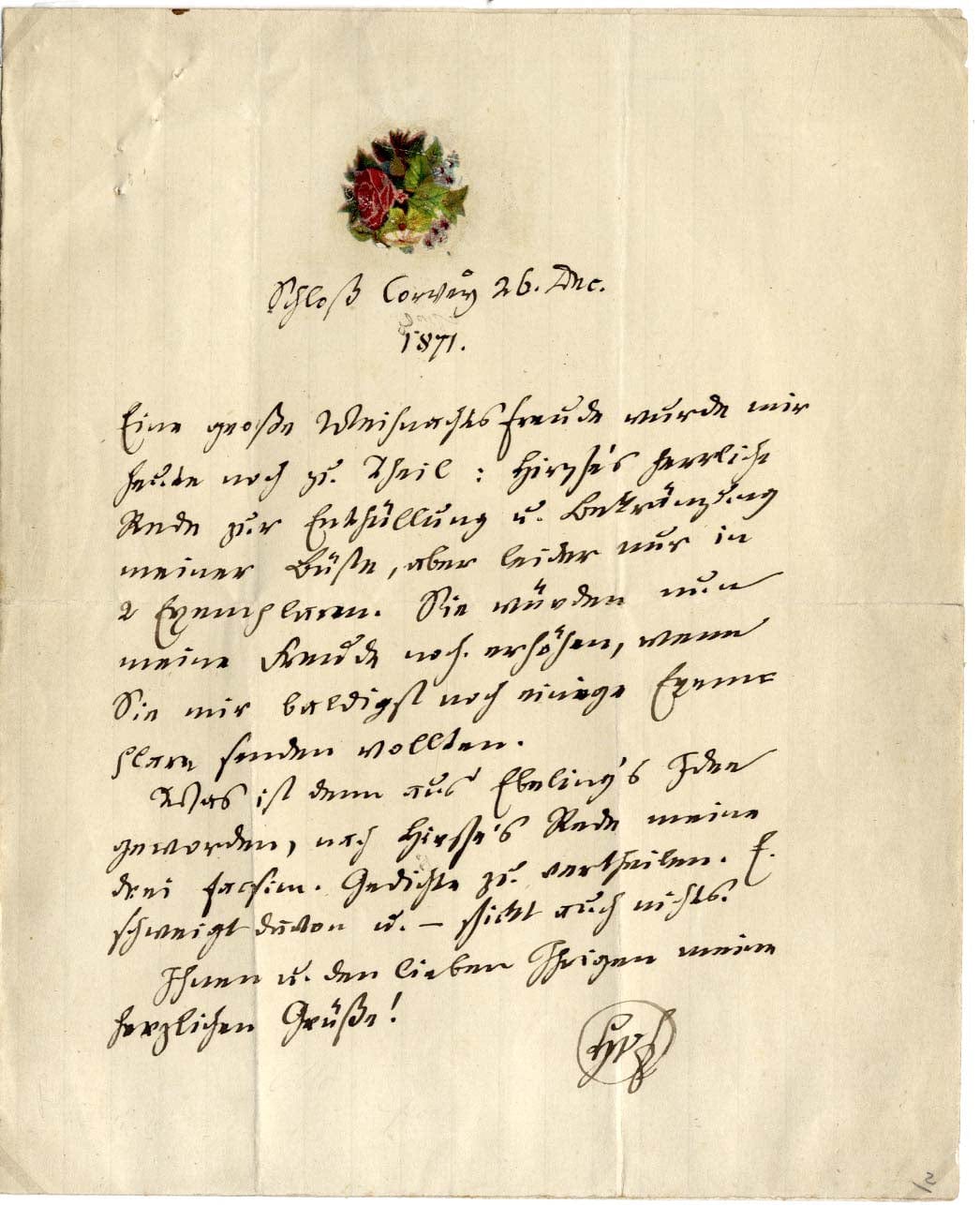 August Heinrich Hoffmann von Fallersleben Autograph Autogramm | ID 7579968012437