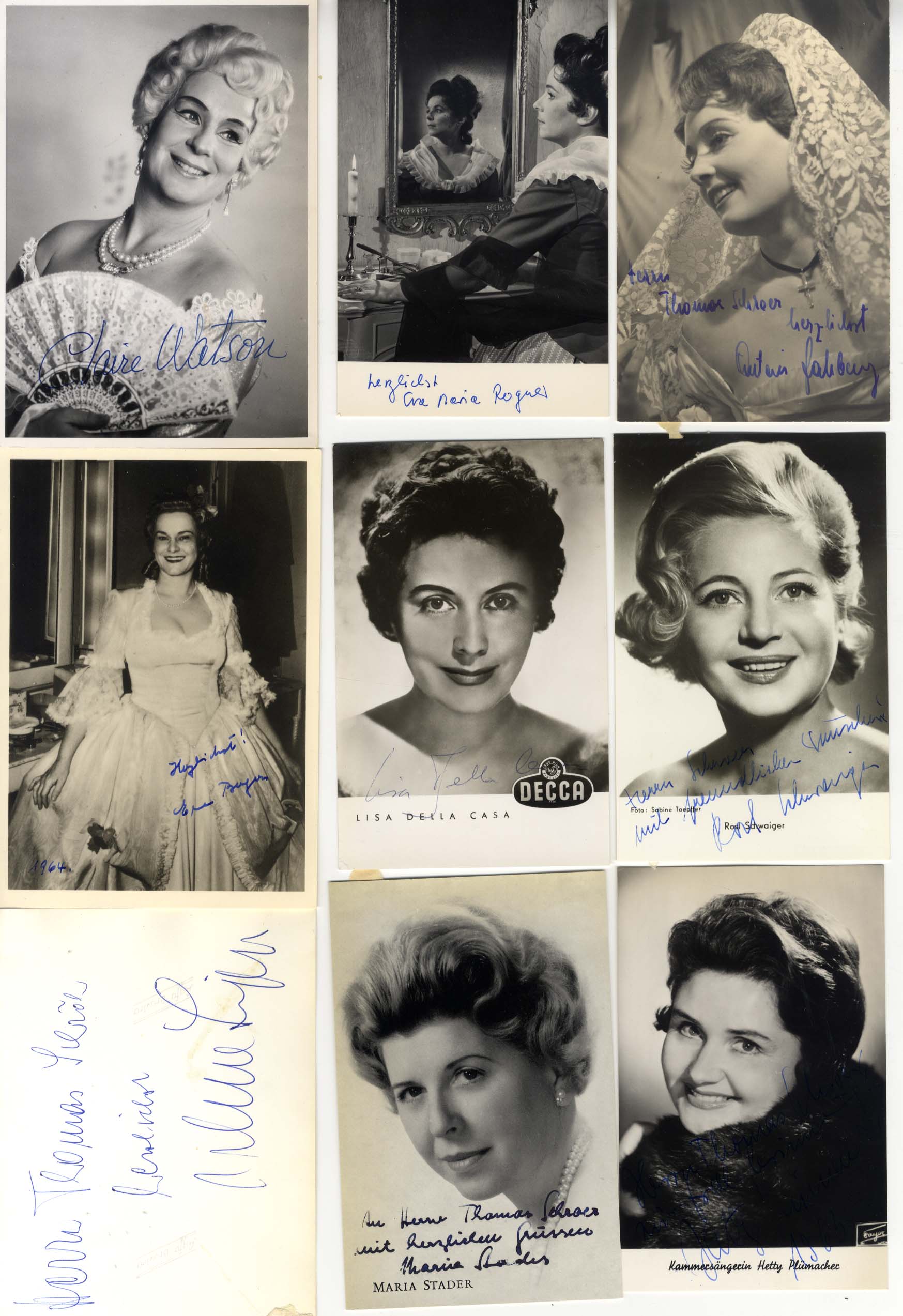 Soprano Collection (25) Autographs