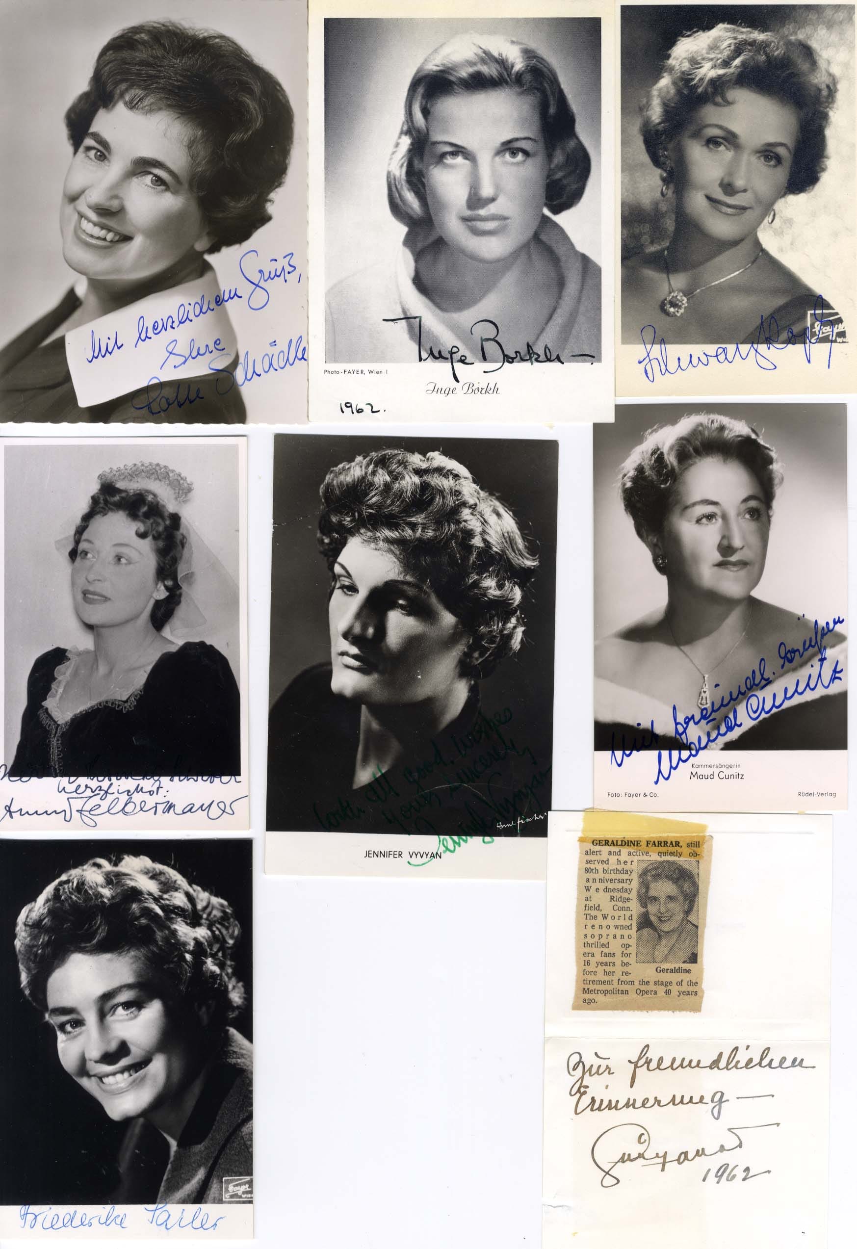 Soprano Collection (25) Autographs