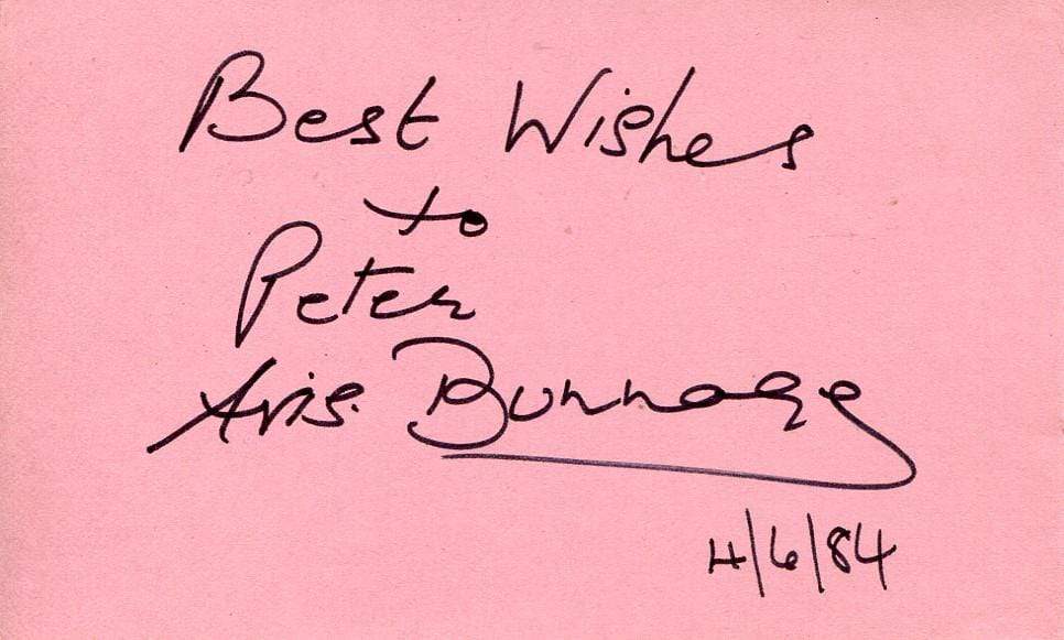 Avis Bunnage
Autograph Autogramm | ID 6735397519509