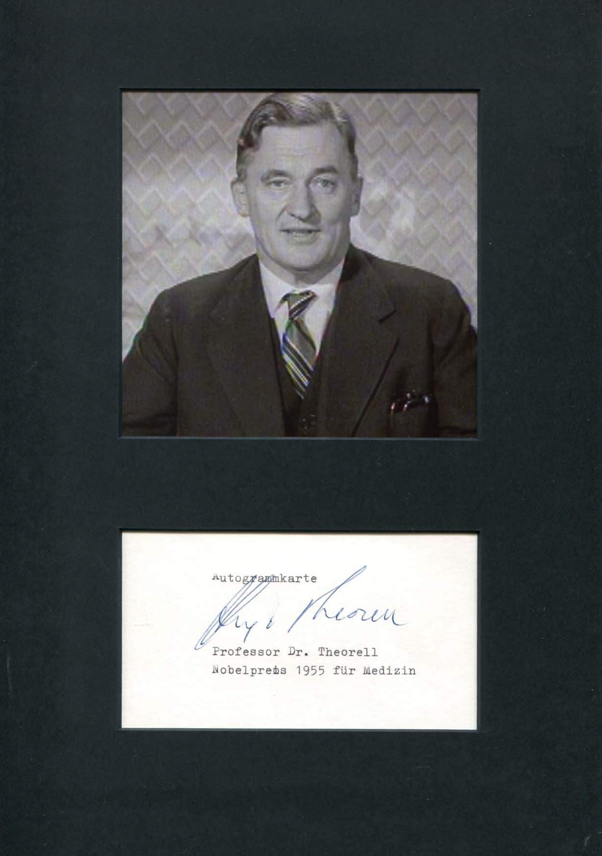 Theorell, Hugo autograph