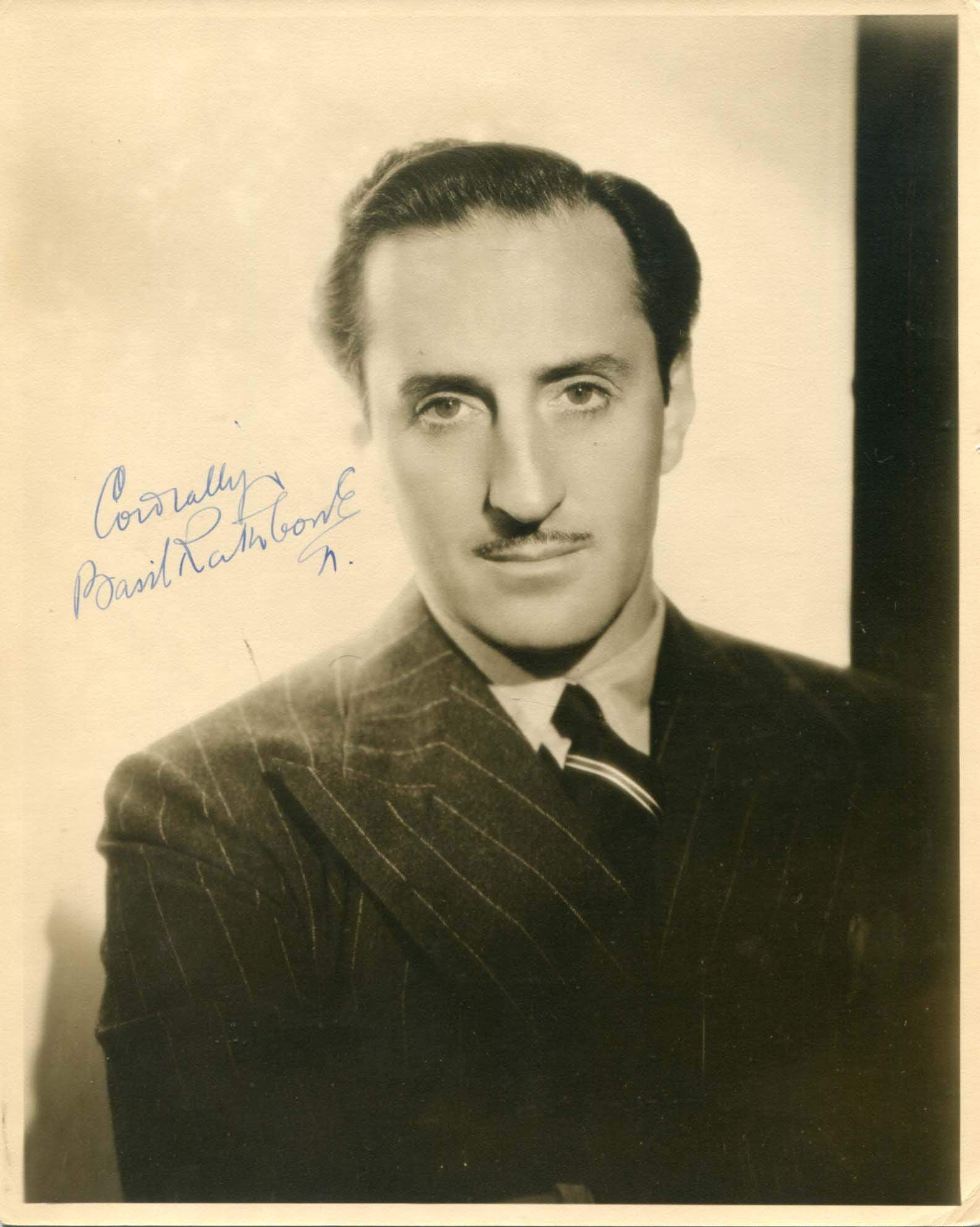 Rathbone, Basil autograph