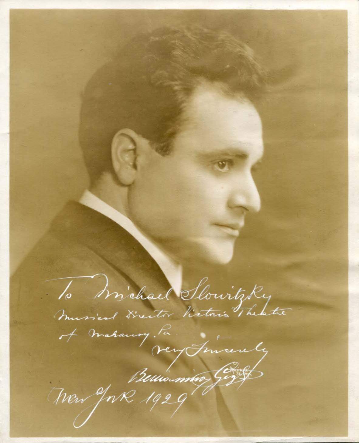 Beniamino Gigli Autograph Autogramm | ID 7243405361301