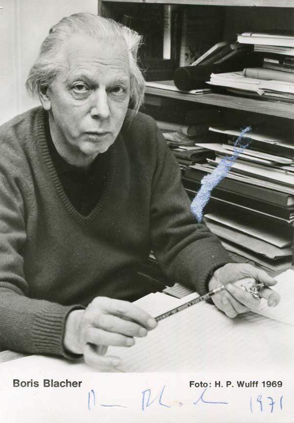 Boris Blacher Autograph Autogramm | ID 6932253966485