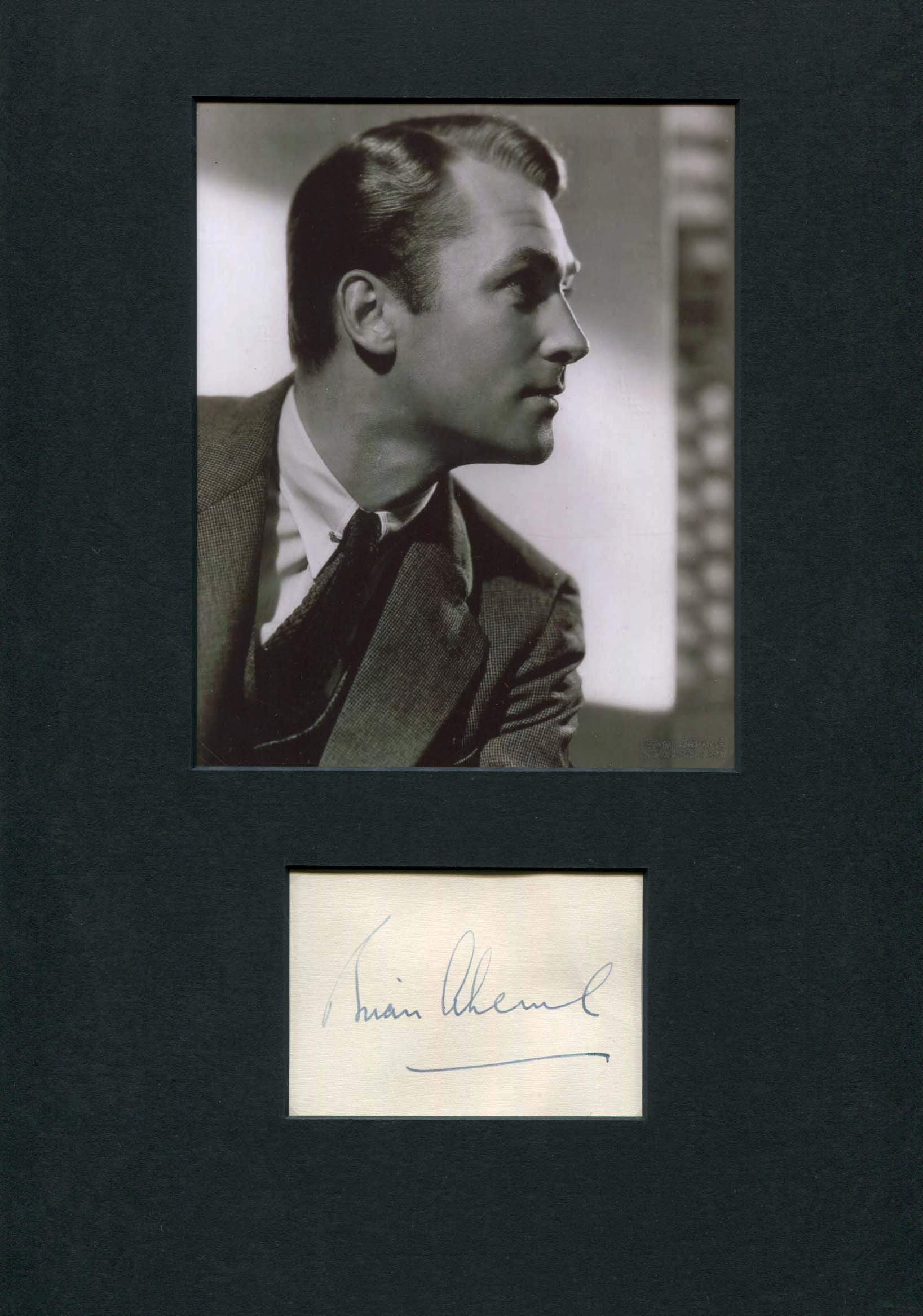 Aherne, Brian autograph