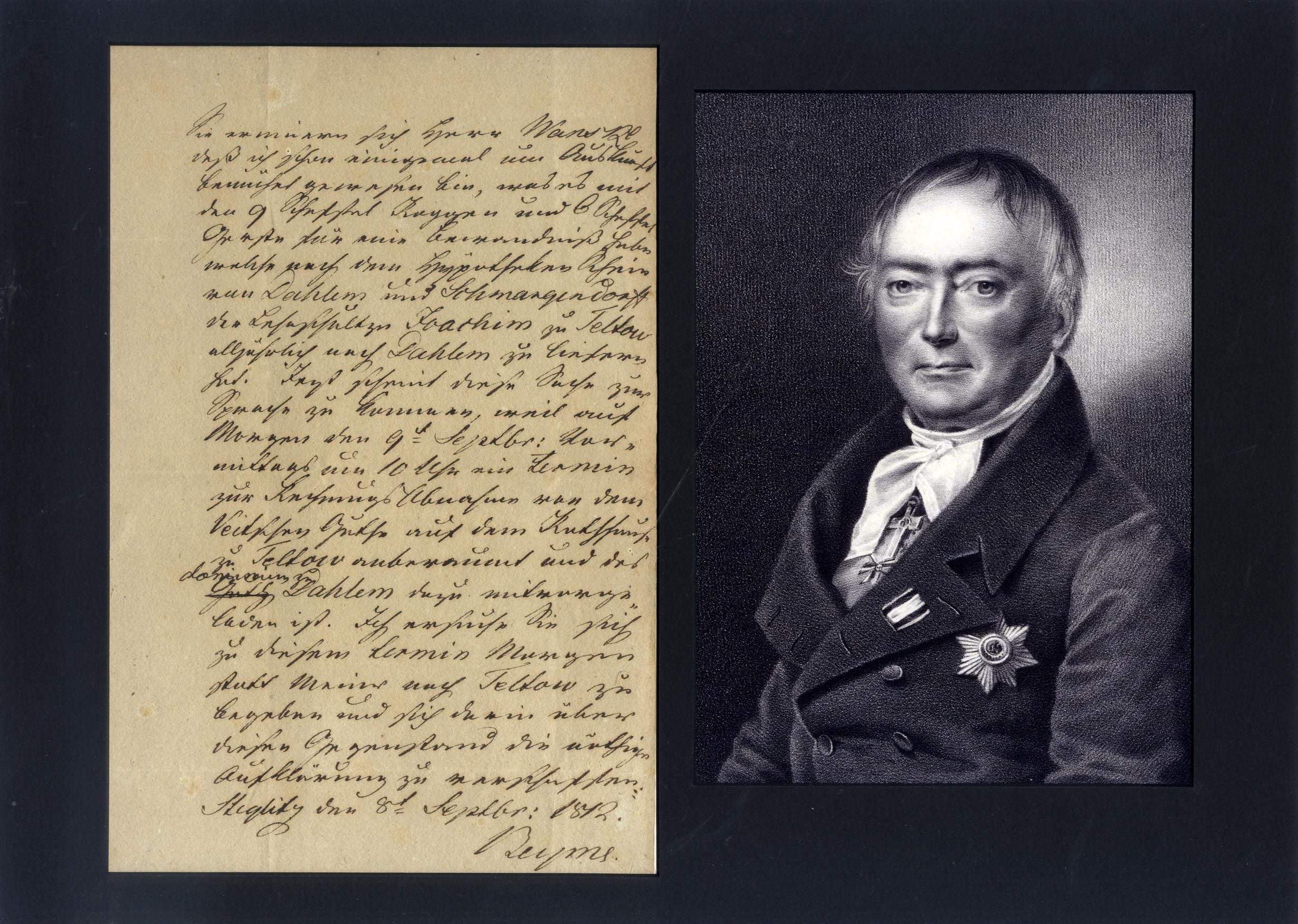 Carl Friedrich von Beyme Autograph Autogramm | ID 7245498876053