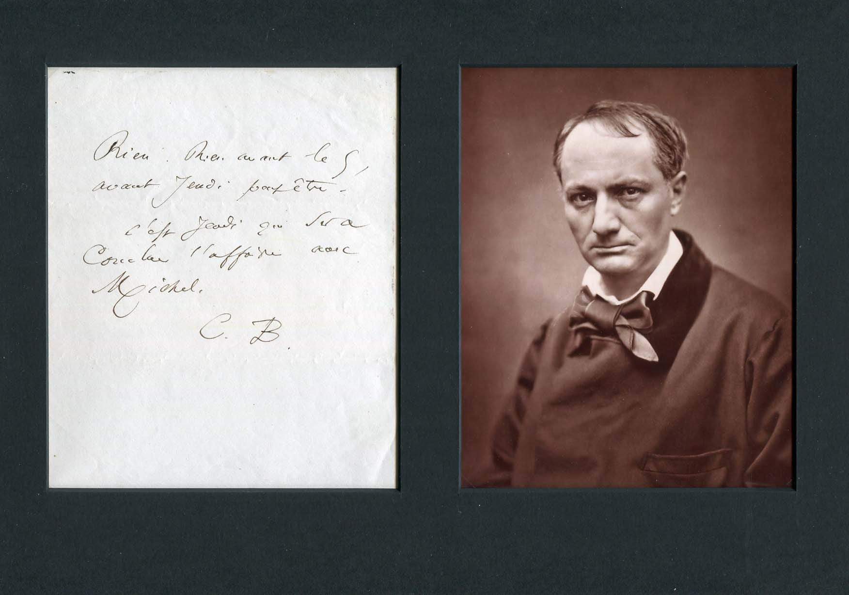 Charles Pierre Baudelaire Autograph Autogramm | ID 7018013196437