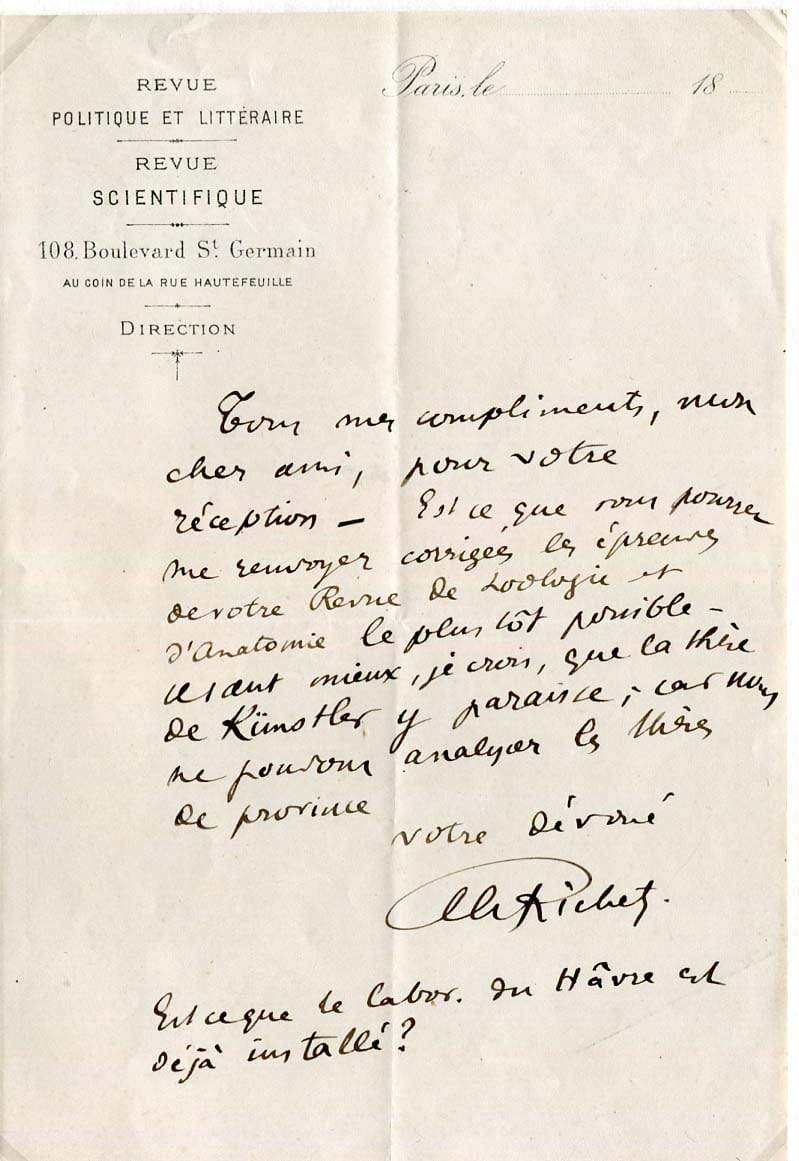 Charles Richet Autograph Autogramm | ID 6948926521493