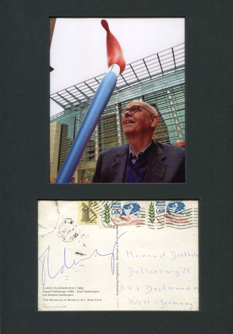 Claes Oldenburg Autograph Autogramm | ID 7413328314517