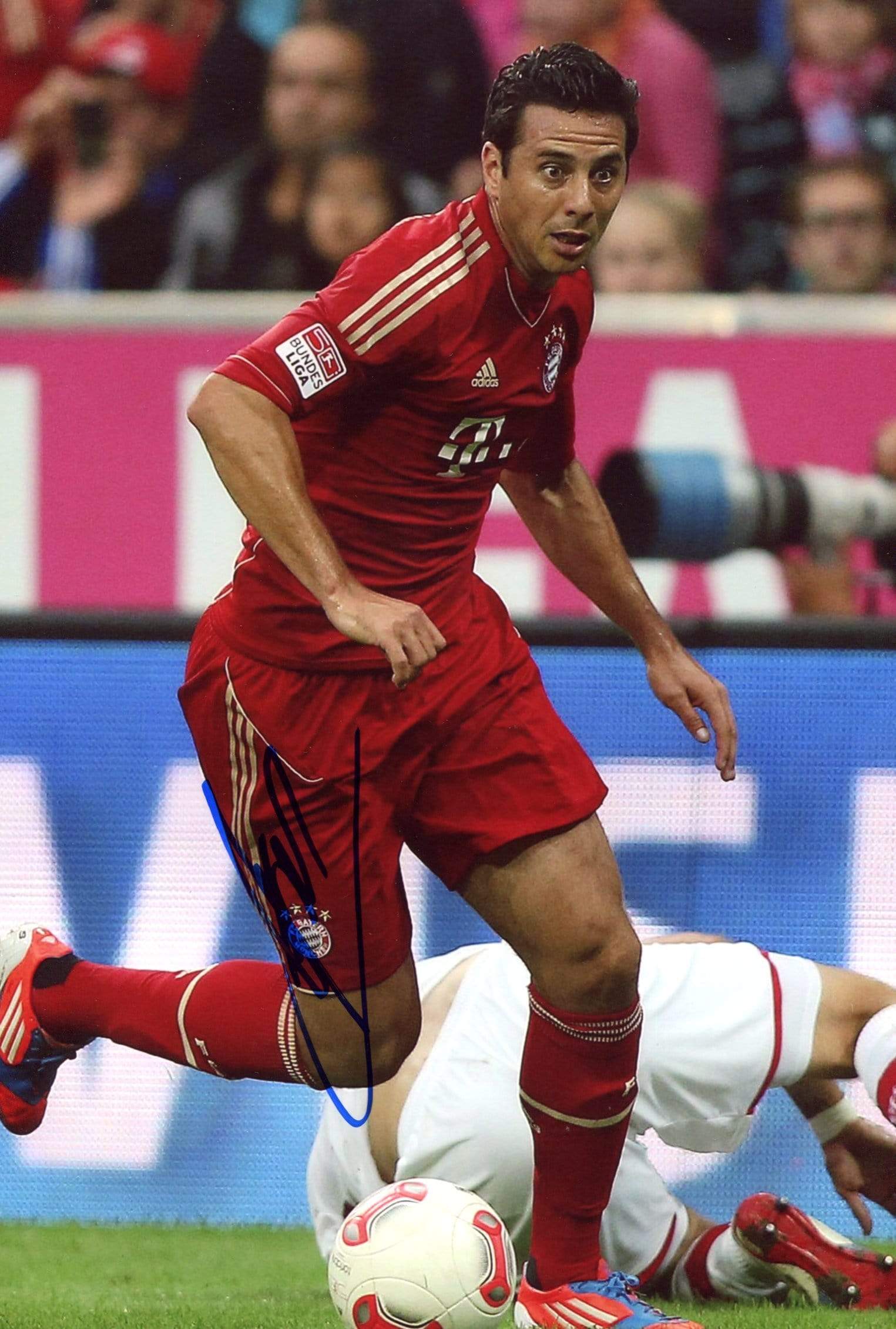 Claudio Pizarro Original Spielkarte 2014 Bayern München mit original Claudio Pizarro Original Spielkarte 2014 Bayern München mit original