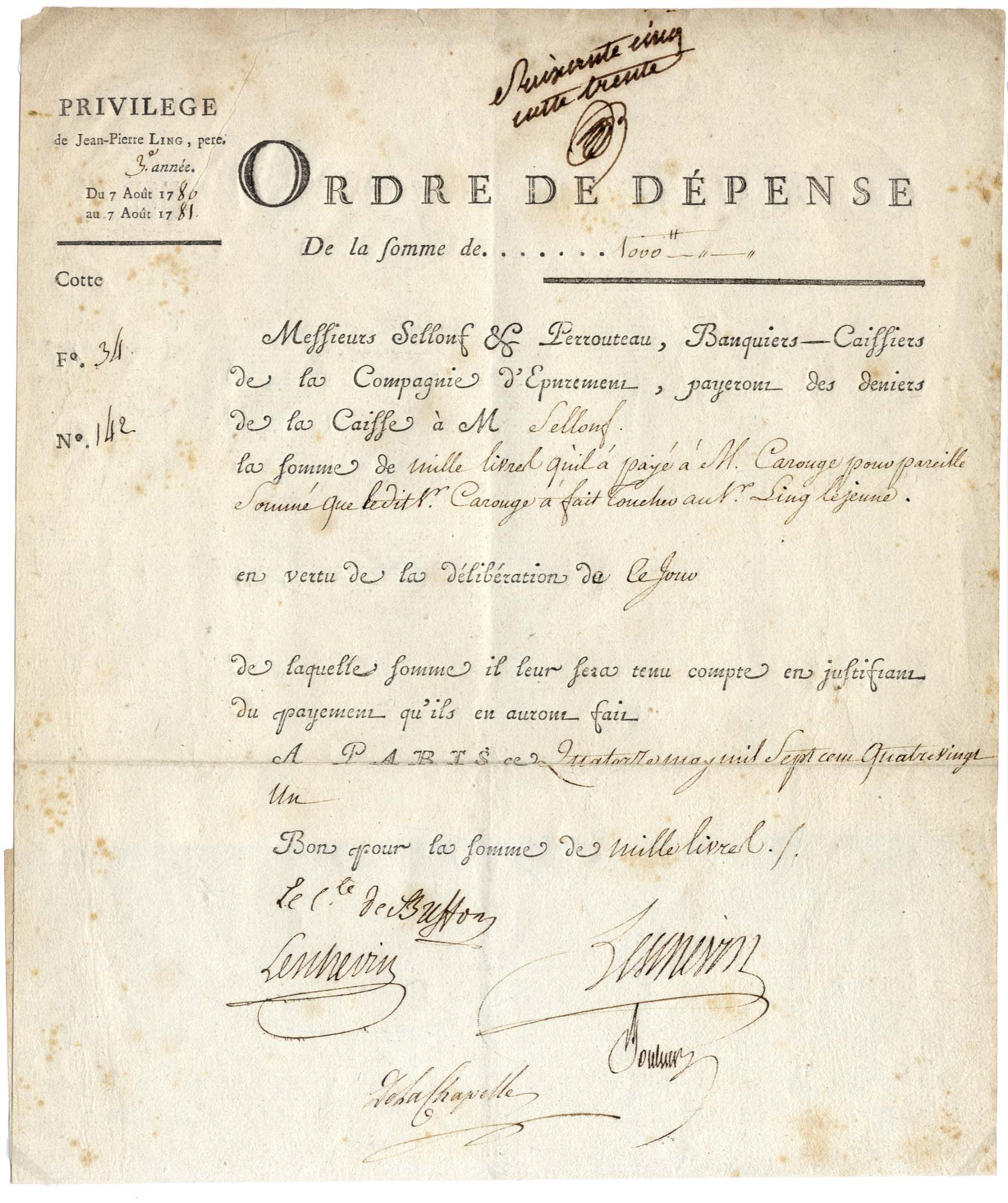 Comte de Buffon, Georges-Louis Leclerc