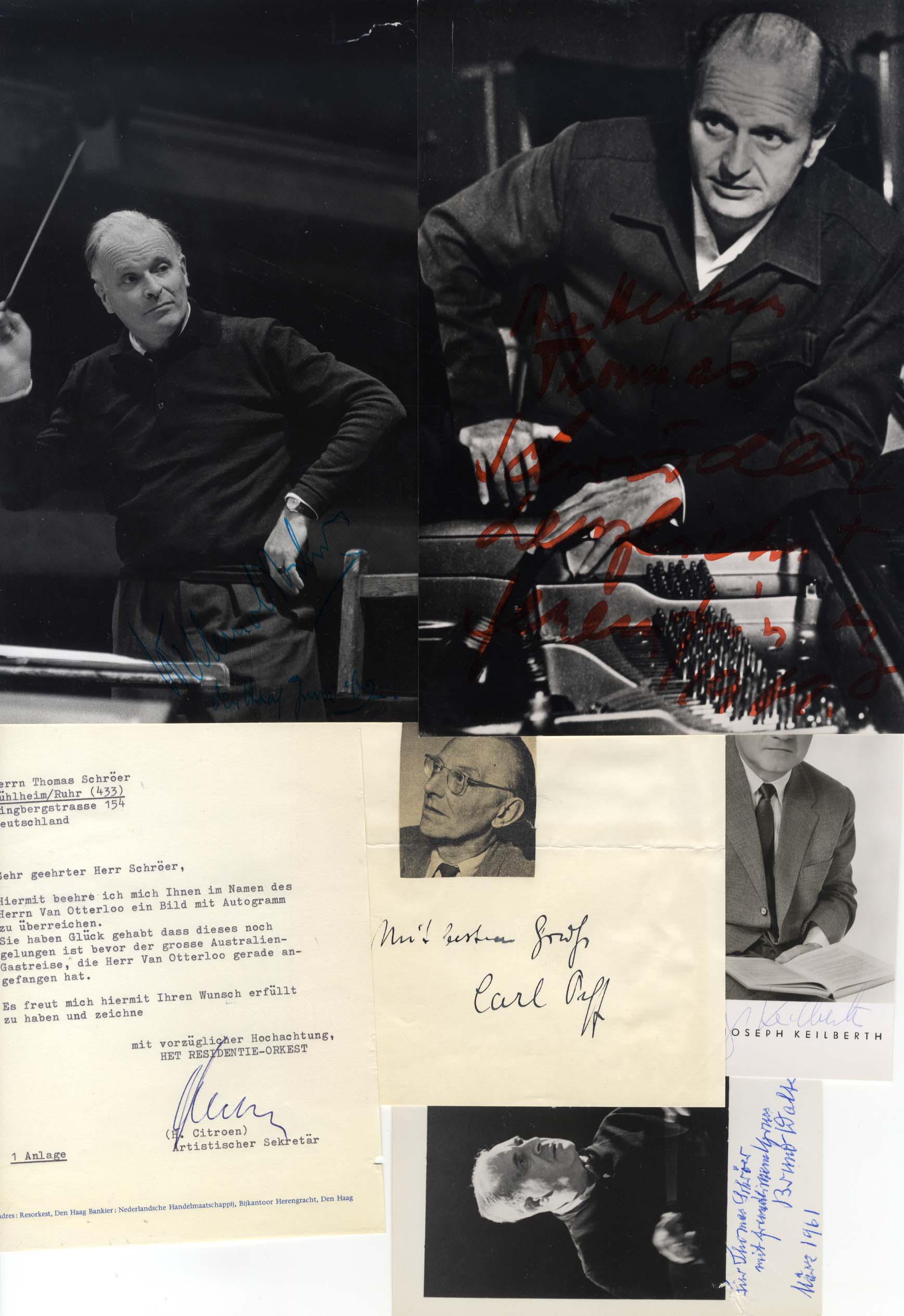 5 Dirigenten Autogramme