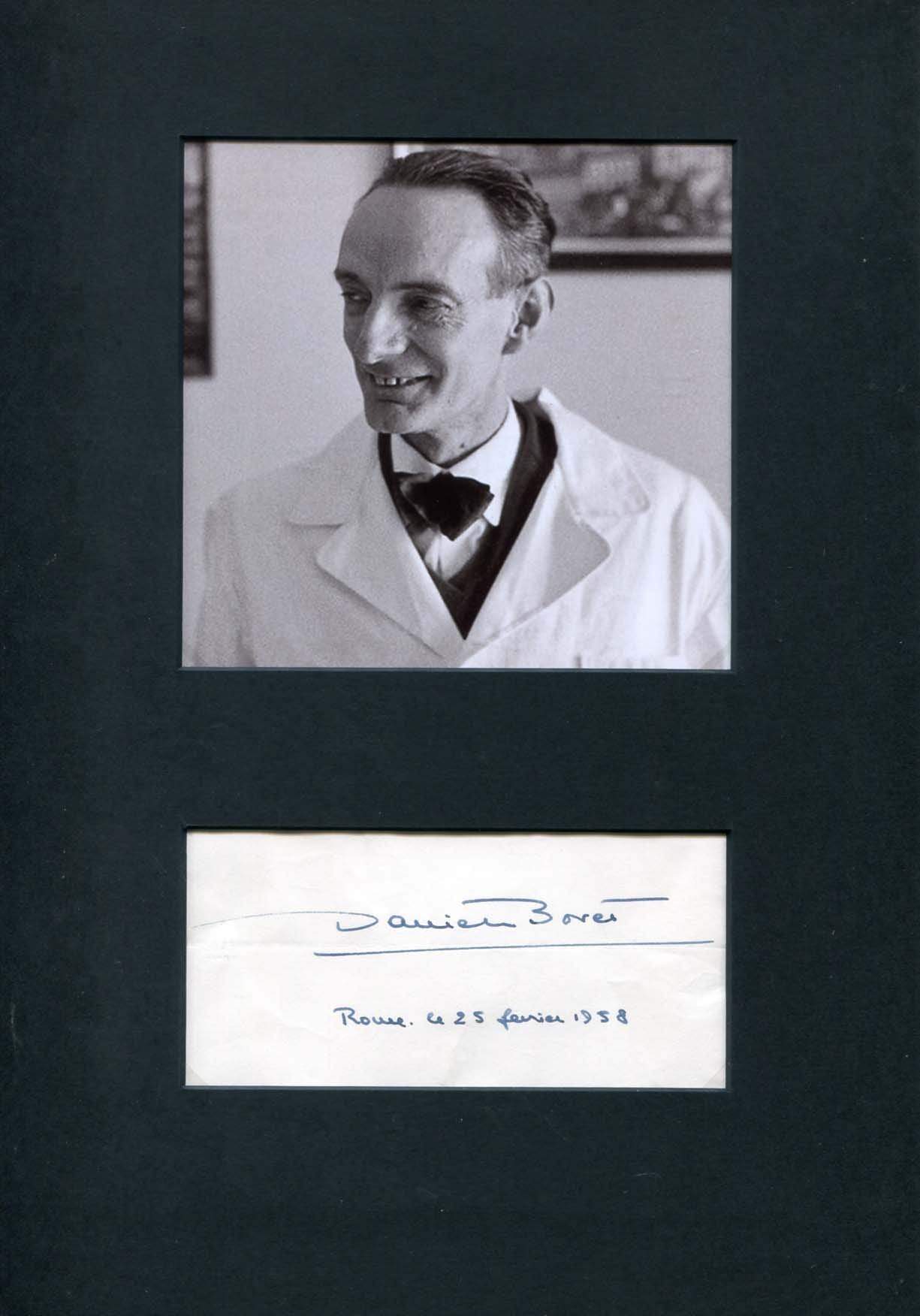 Bovet, Daniel autograph